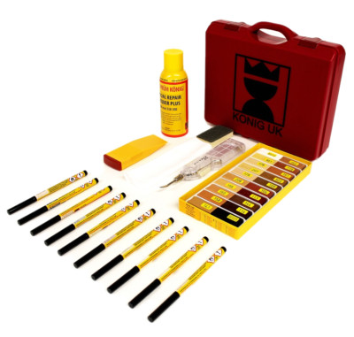 König 662 Hartwachs Möbel Reparatur Chips Dellen Kratzer Set