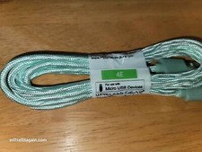 Wireless Gear 6Ft USB to Micro Braided Fabric Charging Cable - Green