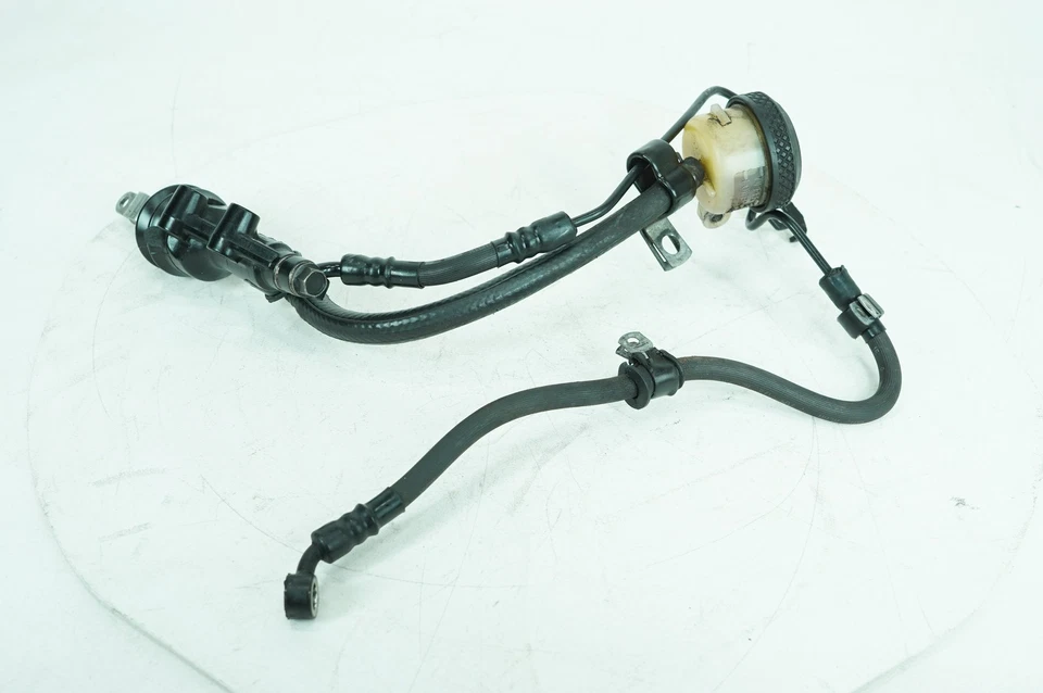 10 Harley Sportster 883 ferro OEM linha de freio traseiro cilindro mestre tanque reservatório - Imagem 2 de 4