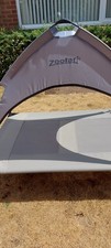 Zoofari Elevated Canopy Dog Bed L Outdoor Fabric Sun Shade Grey/Black