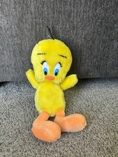 Vintage 1971 Tweety Bird Plush Warner Bros Mighty Star Stuffed Animal Approx 10”