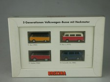 Brekina 1:87 9027 Set 3 Generationen VW Busse mit Heckmotor T1 T2 T3 Box 133950