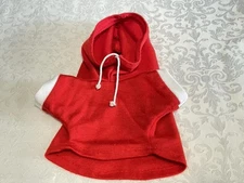 1986 Tonka Pound Puppies Red & White Hoodie Outfit for 18" Pound Puppy Dog