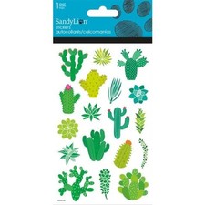 Assorted Cactus Dimensional Stickers 1 Sheet
