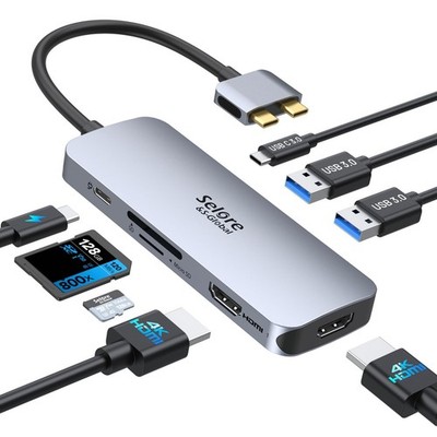 Selore Docking Station for MacBook Pro Air, USB C Hub for MacBook,Dual HDMI A...