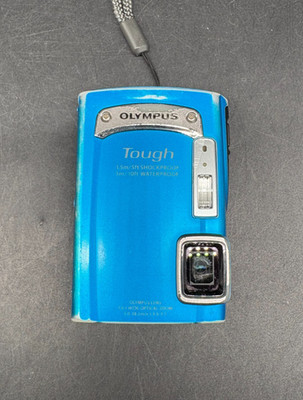 Olympus tough TG-320 Digitalkamera Unterwasserkamera Blau Kompakt Geprüft