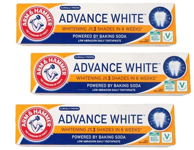 PLUS WHITE Arm & Hammer Advance White Extreme Whitening Baking Soda Toothpaste - Pack of 3