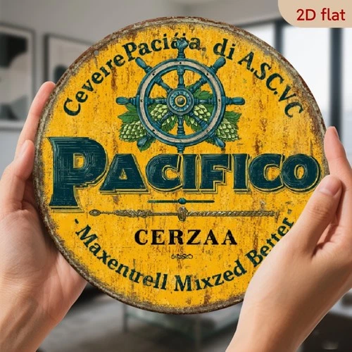 Vintage Pacifico Beer Retro Mexican Tin Metal Signs Home Décor 8x8