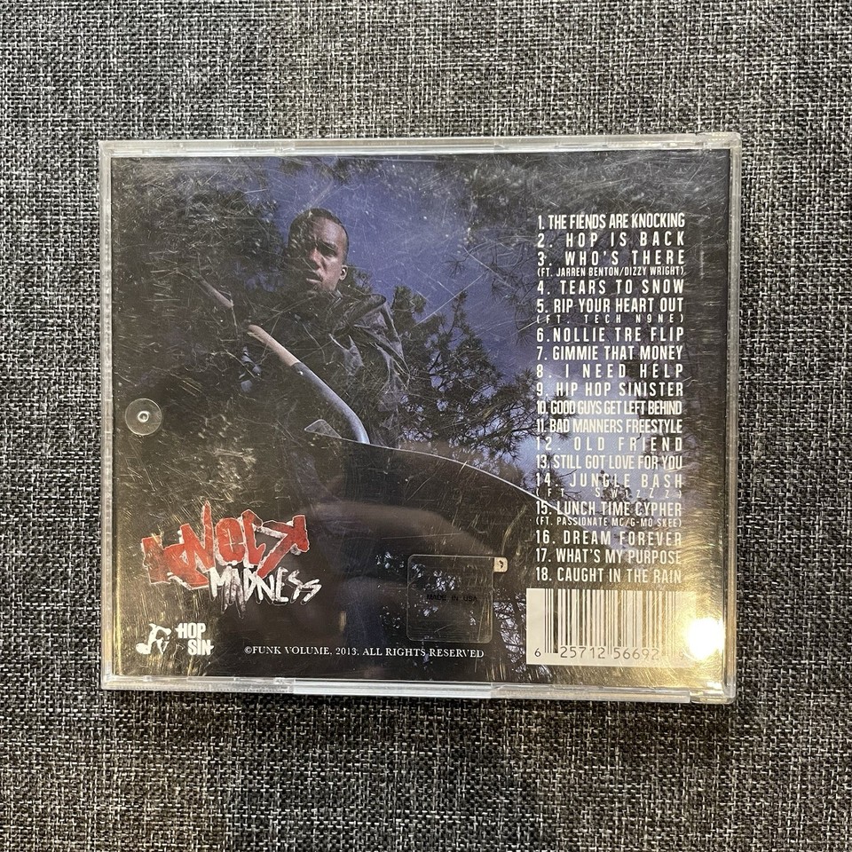 Knock Madness Hopsin (CD) RAP/HIP HOP Album ⭐️ Disc Excellent ...
