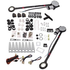 Universal Electric Power Window Lift Regulator Conversion Kit Fit 2 Door Cars