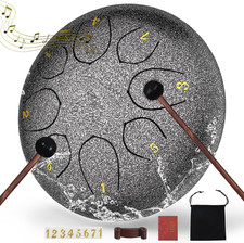 6 Rain Drum Steel Tongue Drum 8 Note Outdoor Garden Meditation Instrument