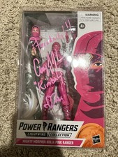 Power Rangers Lightning Collection Signed Mighty Morphin Ninja Pink Ranger