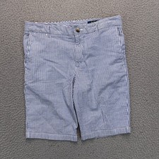 Polo Ralph Lauren Shorts Boys Size 16 Blue White Seersucker 30 x 9 Beach Summer