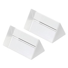 50mm/2 Inch Triangular Prism, 2 Pcs Glass Optical Rainbow Prism Clear