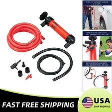 1) Multi-Purpose Oil Fluid Extractor Pump Manual Suction Oil Fuel Disel Transfer