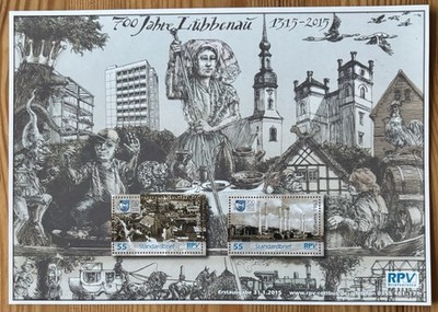 Privatpost Regio Print Block Lübbenau postfrisch ** #6800