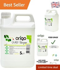 Natural 6% Strength White Vinegar - 5L Bottle for Cooking, Cleaning & Pickling 4.19 per litre