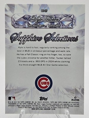 topps wbc カイルタッカー tucker 25シリ 2025 Topps Chrome Update Series Sapphire Edition - Sapphire