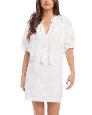 Karen Kane Super Bloom Embroidered Tassel Dress MSRP $188