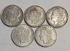 5 Morgan Silver Dollars - 5 Coin Lot - SKU26