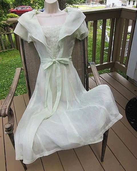 Green 1940s Vintage Dresses for Women for sale | eBay