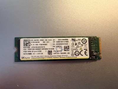 SK hynix PC801 512GB M.2 2280 NVMe SSD PCIe Gen4 x4 Used Tested Working