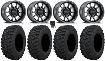 Method 409 15'' Wheels Black (4+3) 30'' Trekker Tires Can-Am Defender
