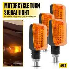 LED Turn Signal Amber Indicator Light Flush Blinker Mount Universal Motorcycle