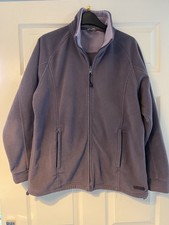 Peter Storm Womens Purple zip up Fleece top / jacket size 14
