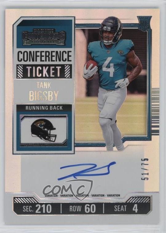 2023 Panini Contenders Conference Ticket 51/75 Tank Bigsby #134 Auto 19mb