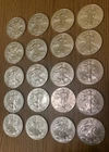 2017 LOT OF 20 AMERICAN SILVER EAGLES 1 TROY OZ .999 EACH COIN,IN A MINT TUBE UC