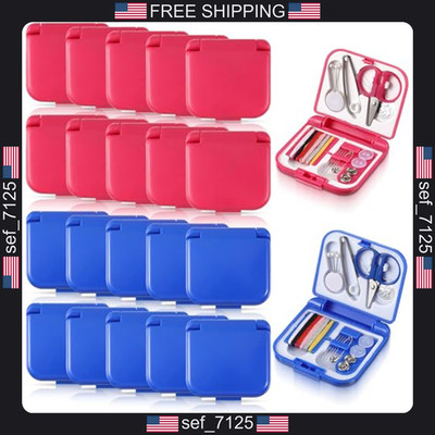 Exclaith 20 Pack Mini Travel Sewing Set Portable Sewing Kit Emergency Sewings