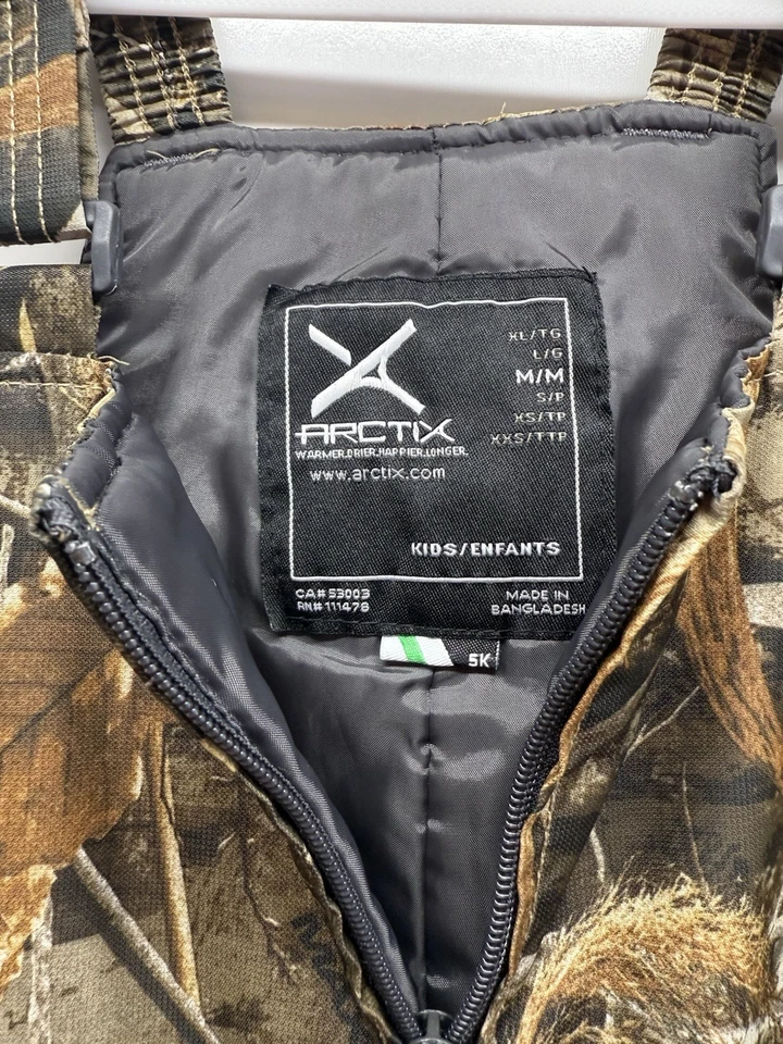 Arctix Kids Insulated Camo Realtree Max Coveralls Size Medium Style 1550 - Image 2 of 4
