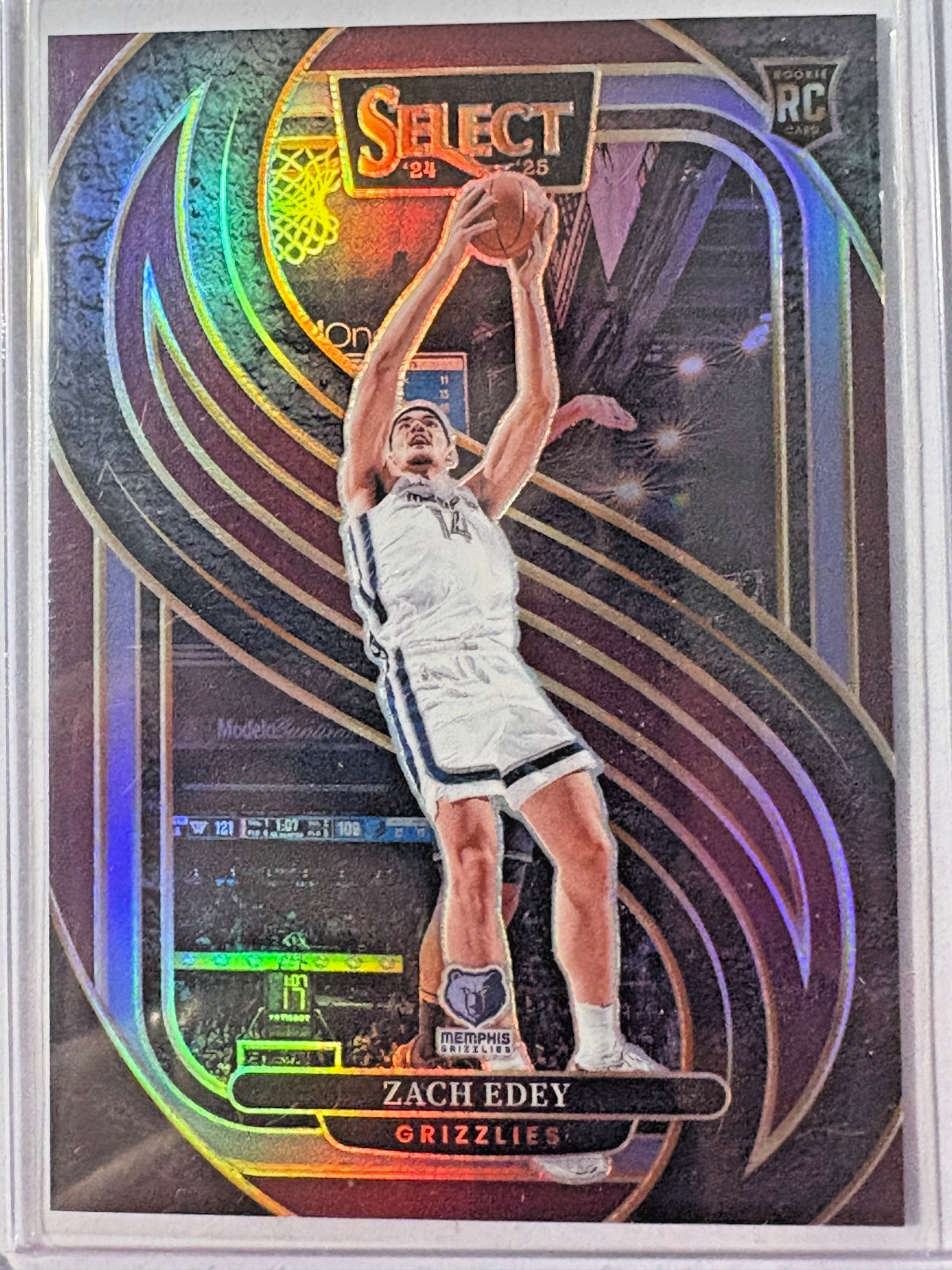 Zach Edey 2024-25 Select Maroon Prizms #192 Memphis Grizzlies /175