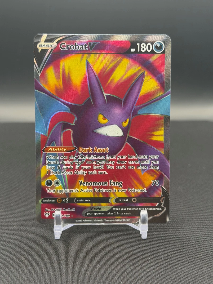 Pokemon TCG Crobat V 182/189 (Full Art) Ultra Rare SWSH03