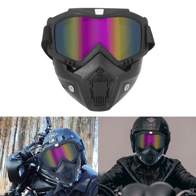 Skiing Goggles Face Mask Sun Glasses Windproof Mask Fits For Motocross Off-Road