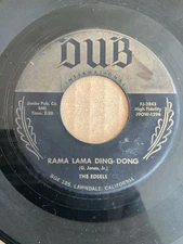 DOOWOP45 EDSELS DUB 2843 RAMA LAMA DING DONG / BELLS