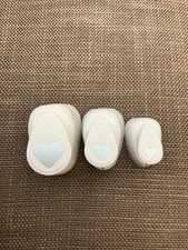 Heart Craft Paper Punch Lot of 3 Assorted Sizes