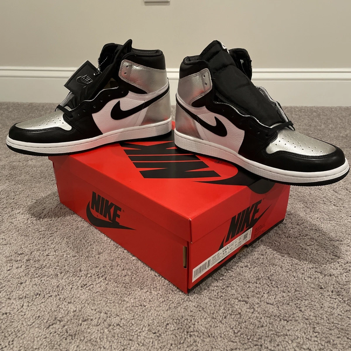 Jordan 1 High OG Metallic Silver for sale | eBay