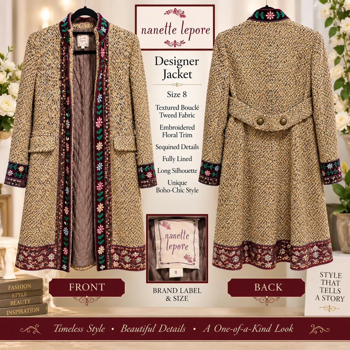 boucle jacket products for sale | eBay