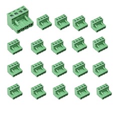 20 PCS 4 Pin 5.08mm Pitch Pluggable PCB Screw Terminal Block Phoenix 4 Pin Ma...