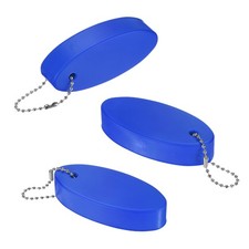 3-Pack PU Foam Floating Keychain Boat Key for Outdoor Water Sports Blue 