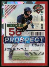 2024 Panini Prospect Edition #16 Eric Bitonti Red Ice Holo