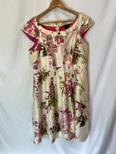 Classic Dress Signature By Robbie Bee Size 14 Cap Sleeves 36 Waist 41.5 LongZ2