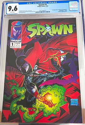 Spawn #1 CGC 9.6 White Pages 1992 Image Comics 1st Appearance Todd McFarlane