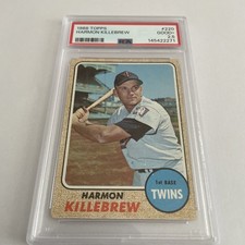 1968 Topps Harmon Killebrew PSA 2.5 GOOD+ #220 Twins Vintage Baseball Card