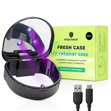 UV Retainer Case  UVC Retainer Cleaner, Disinfects Cleans and Removes Odors,...