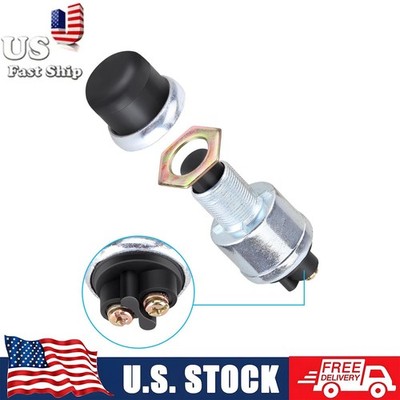 12V Horn Engine Ignition Start Momentary Push-Button Starter Switch For Car US