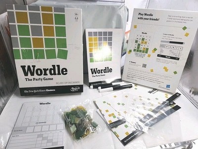 Hasbro Gaming - Wordle The Party Game Table Top Game Board Game - Components NEW