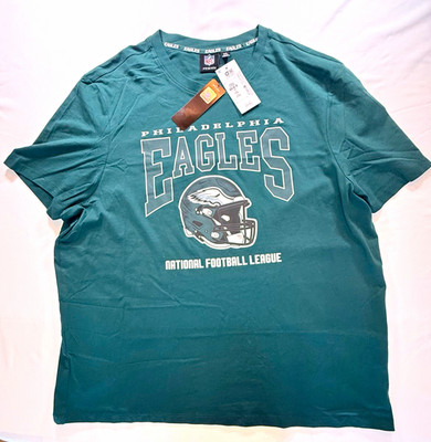 Official NFL Philadelphia Eagles Green T-Shirt Shirt Size 3XL by Primark.